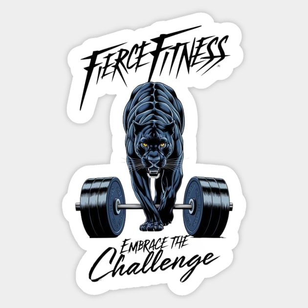 firce fitness embrace the challenge Sticker by The Enthousiaste